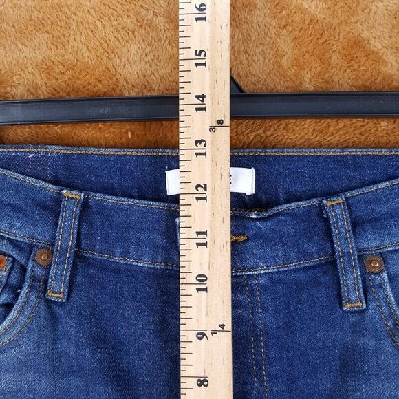 RE/DONE Womens Jeans Size 31 Medium Wash Straight 90s High Rise Ankle Crop $285 - Picture 6 of 8